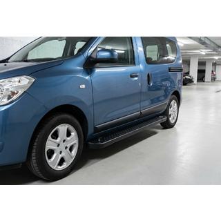 Side Steps Allmond Black (2 pcs, Aluminum) Dacia Dokker 2013-2022 photo 1