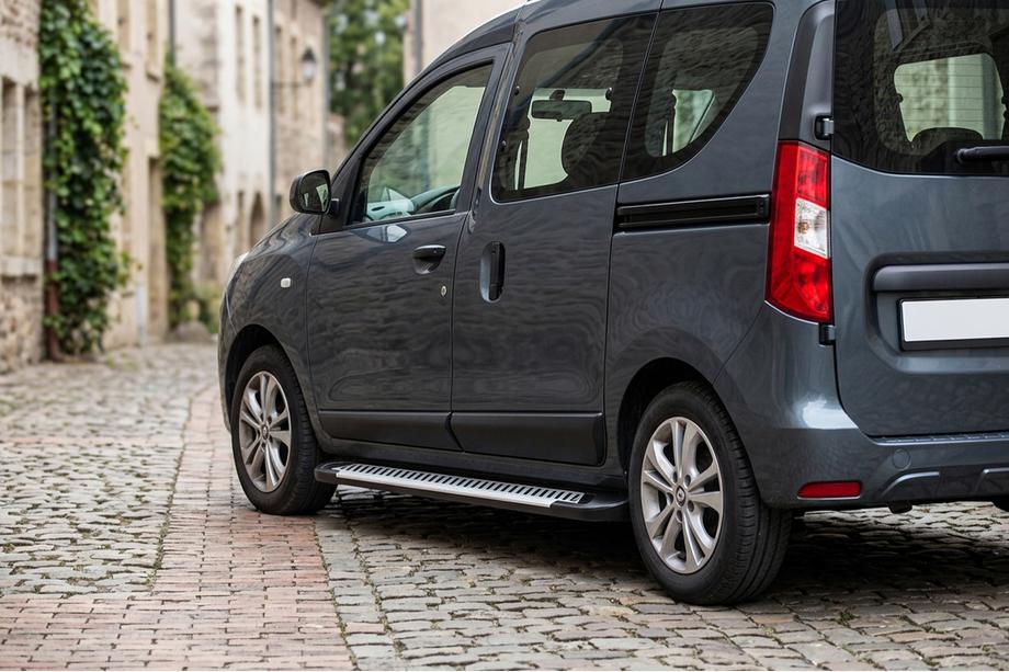 Dacia Dokker 2013-2022 Side Steps Line (2 pcs, Aluminum) Image