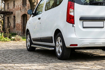 Dacia Dokker 2013-2022 Side Steps Maydos V1 (2 pcs, Aluminum & Stainless Steel) photo 1