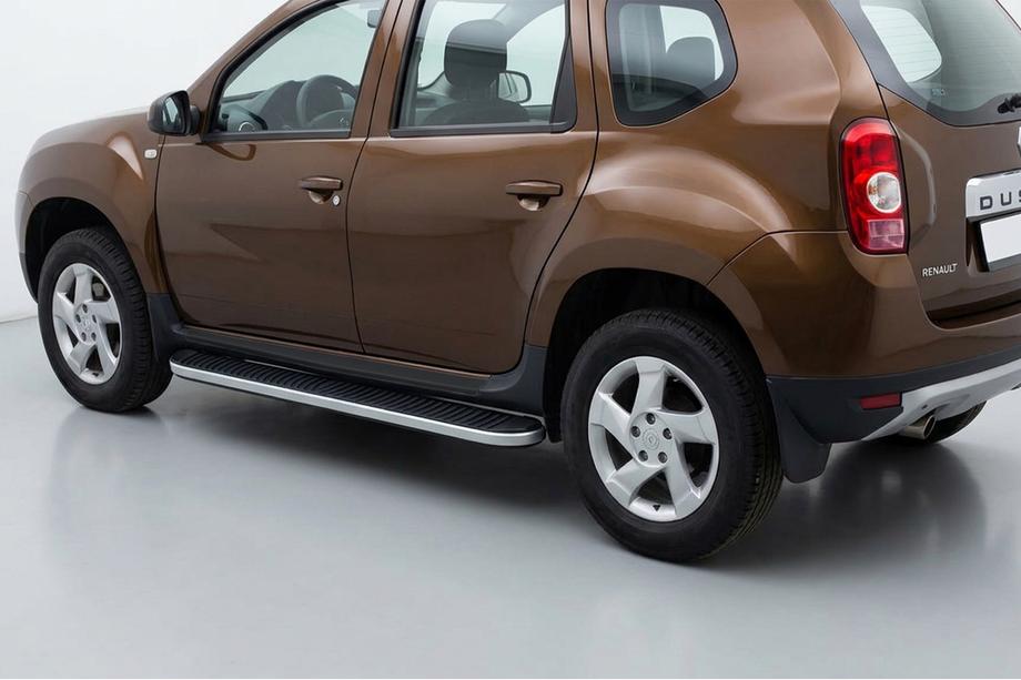 Renault Duster 2008–2017 Side Steps Tayga Grey (2 pcs, Aluminum) Image