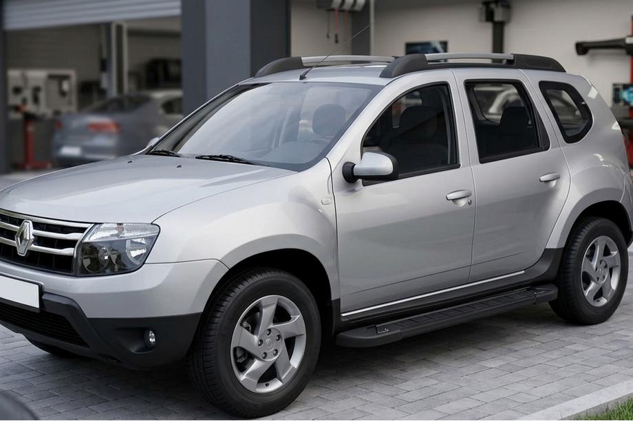 Renault Duster 2008–2017 Side Steps RedLine Black (2 pcs, Aluminum) Image
