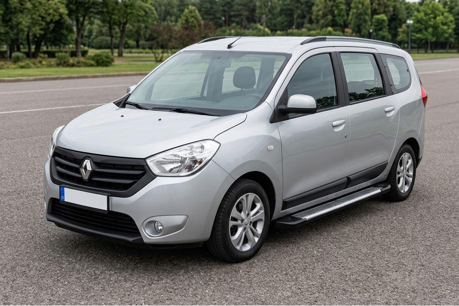 Dacia Lodgy 2012-2022 Side Steps Line (2 pcs, Aluminum) Image