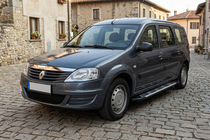Renault Logan MCV 2005-2013 Side Steps Sunrise (2 pcs, Aluminum) photo 1