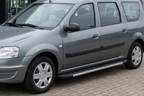 Renault Logan MCV 2005-2013 Side Steps Duru (2 pcs, Aluminum) photo 3