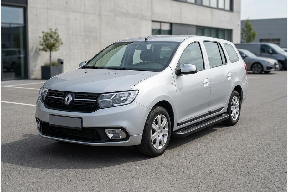 Dacia Logan MCV 2013-2020 Side Steps Allmond Black (2 pcs, Aluminum) Image