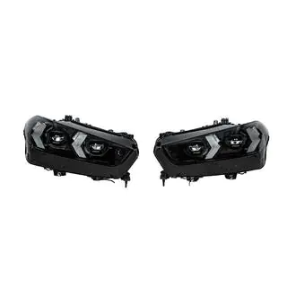 Front Headlights Facelift Black Shadow Line (bumper replacement required)