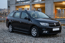 Dacia Logan MCV 2013-2020 Side Steps Bosphorus Black (2 pcs, Aluminum) photo 1