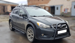Subaru XV 2011-2017 Bull Bar F1-71 Black (Stainless Steel) photo 3