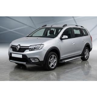 Side Steps Line (2 pcs, Aluminum) Renault Logan MCV 2013-2022 photo 1