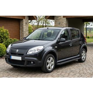 Side Steps Allmond Black (2 pcs, Aluminum) Dacia Sandero 2007-2013 photo 1