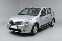 Dacia Sandero 2007-2013 Side Steps Bosphorus Black (2 pcs, Aluminum) photo 1
