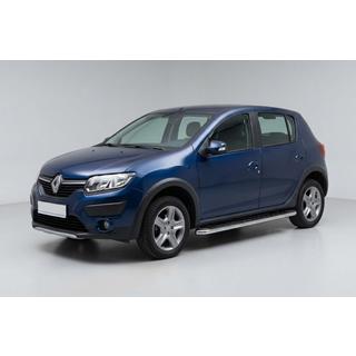 Side Steps Maydos V1 (2 pcs, Aluminum & Stainless Steel) Dacia Sandero 2013-2020 photo 1