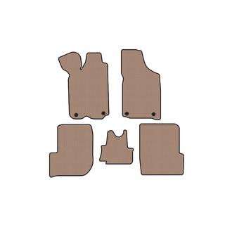 Rubber floor mats Carsuit (1982-1991, Avant, beige) Audi 100 C3 1988-1991 photo 1