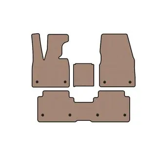 Rubber Floor Mats Carsuit (Beige) photo 1