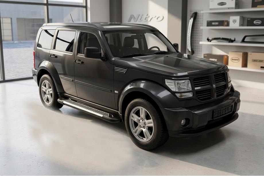 Dodge Nitro 2006-2011 Side Steps Line (2 pcs, Aluminum) Image