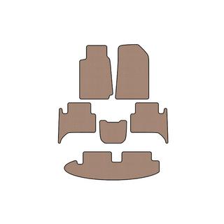 Rubber floor mats Carsuit (3 rows, beige) Chevrolet Trailblazer 2012-2019 photo 1