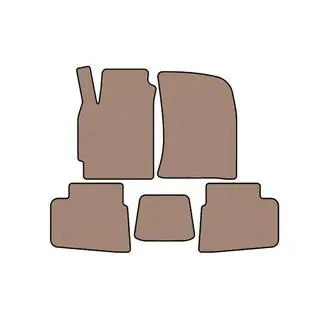 Rubber Floor Mats Carsuit (Beige)