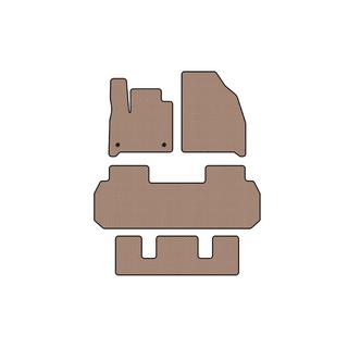 Rubber floor mats Carsuit (3 rows, beige) photo 1