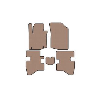 Rubber Floor Mats Carsuit (HB, Beige) Citroen C-1 2005-2014 photo 1