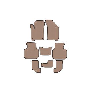 Rubber floor mats Carsuit (2008-2011, 3 rows, beige) photo 1