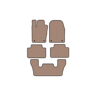 Rubber floor mats Carsuit (3 rows, beige) Dodge Durango 2010- photo 1