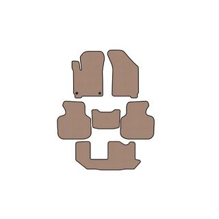 Rubber floor mats Carsuit (2011-2020, 3 rows, 7-seater, beige) photo 1