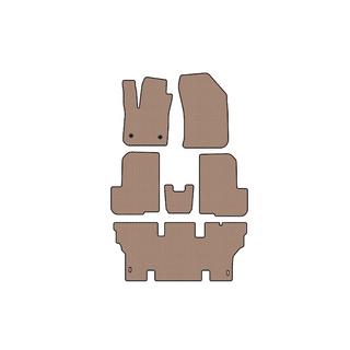 Rubber floor mats Carsuit (3 rows, 7-seater, beige) Dacia Lodgy 2012-2022 photo 1