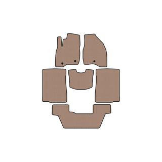 Rubber floor mats Carsuit (2015-2017, 3 rows, 7-seater, beige) photo 1