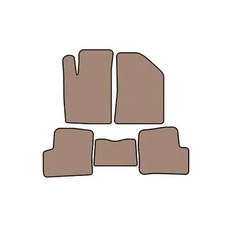 Rubber Floor Mats Carsuit (Beige) photo 1