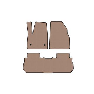 Rubber Floor Mats Carsuit (2 Rows, 2017-2019, Beige) GMC Acadia 2017- photo 1