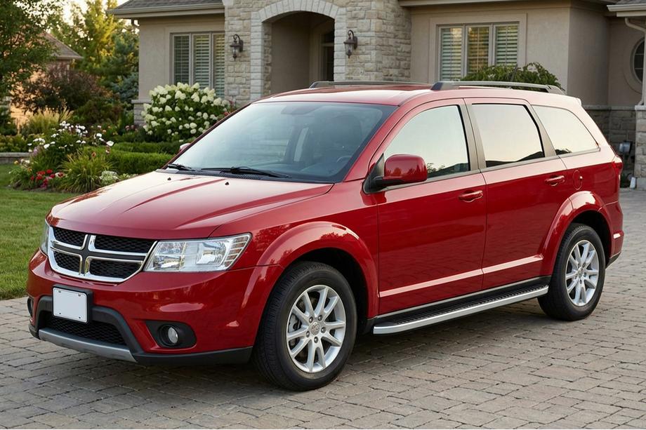 Dodge Journey 2008-2020 Side Steps Tayga Grey (2 pcs, Aluminum) Image