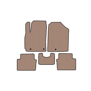 Rubber floor mats Carsuit (Coupe, beige) Hyundai Veloster 2018-2022 photo 1