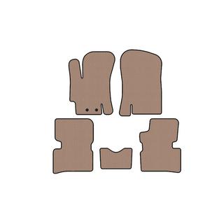 Rubber floor mats Carsuit (SD, beige) Hyundai Accent 2006-2010 photo 1