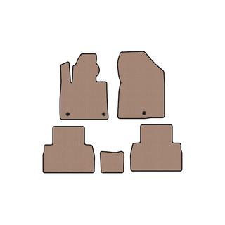 Rubber Floor Mats Carsuit (2018-2020, Beige) Hyundai Santa Fe 4 2018-2023 photo 1