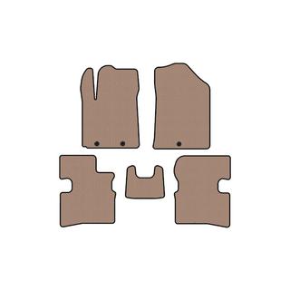 Rubber floor mats Carsuit (2009-2011, HB, beige) Kia Picanto 2004-2011 photo 1