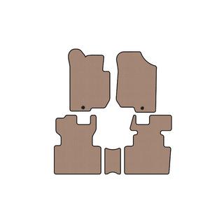 Rubber floor mats Carsuit (2006-2012, 2 rows, 7-seater, beige) photo 1
