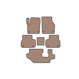 Rubber floor mats Carsuit (2014-2019, 3 rows, beige) photo 1