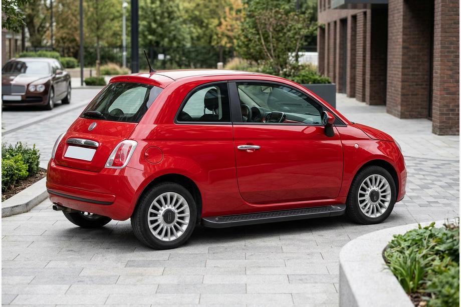Fiat 500/500L 2013-2022 Side Steps Allmond Black (2 pcs, Aluminum) Image