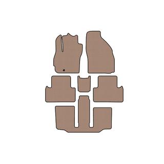 Rubber floor mats Carsuit (3 rows, 7-seater, beige) Mazda 5 2005-2009 photo 1