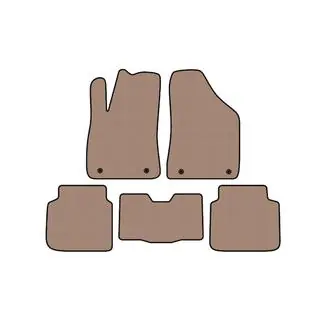 Rubber Floor Mats Carsuit (Beige)