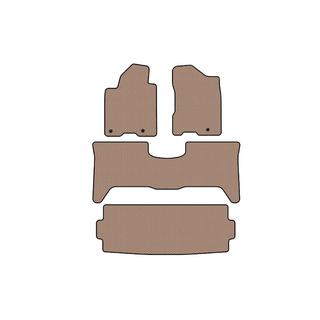 Rubber Floor Mats Carsuit (3 Rows, 2003-2008 Beige) Nissan Armada 2003-2015 photo 1