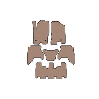 Rubber floor mats Carsuit V1 (3 rows, beige, 2010-2014) Nissan Pathfinder R51 2005-2014 photo 1