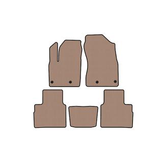 Rubber Floor Mats Carsuit (5-Seater, Beige) Nissan X-trail T33/Rogue 2022- photo 1