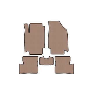 Rubber Floor Mats Carsuit (HB, Beige) Nissan Micra K12 2003-2010 photo 1