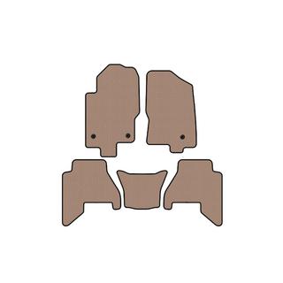 Rubber floor mats Carsuit V2 (2 rows, Beige, 2010-2014) Nissan Pathfinder R51 2005-2014 photo 1