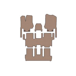 Rubber floor mats Carsuit (3 rows, 7-seater, beige) photo 1