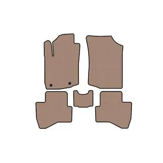 Rubber Floor Mats Carsuit (HB, Beige) photo 1