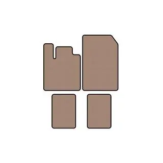 Rubber Floor Mats Carsuit (Beige) photo 1