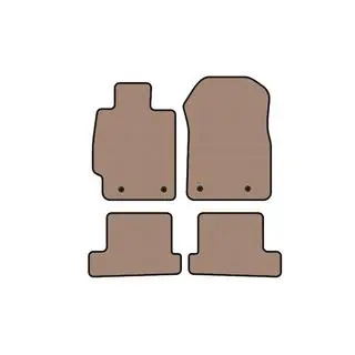 Rubber floor mats Carsuit (Coupe, beige)