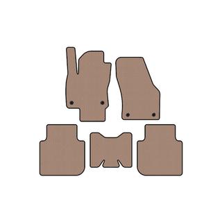 Rubber floor mats Carsuit (5-seater/Automatic, beige) Skoda Kodiaq 2016-2023 photo 1